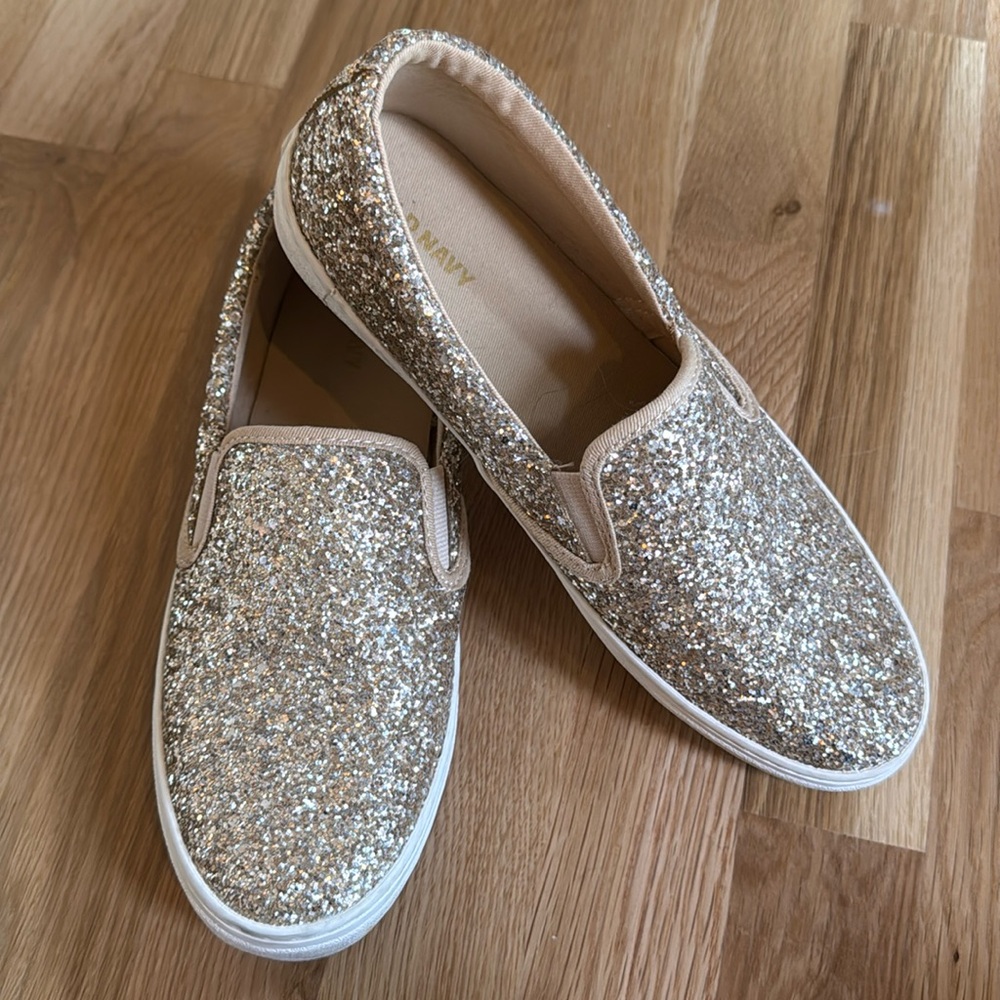 Old Navy sequin slip on sneakers